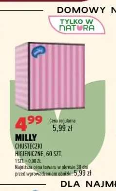 Chusteczki higieniczne Milly