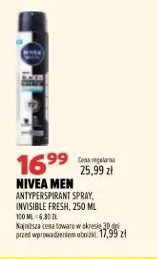 Antyperspirant spray Invisible Fresh Nivea Men