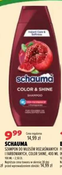 Szampon do włosów rozjaśnianych i farbowanych Color Shine Schauma
