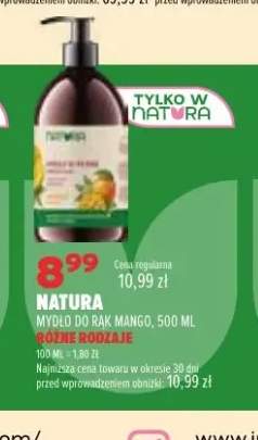 Mydło do rąk mango Natura