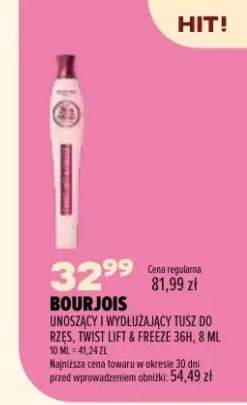 Unoszący i wydłużający tusz do rzęs Twist Lift & Freeze 36h Bourjois