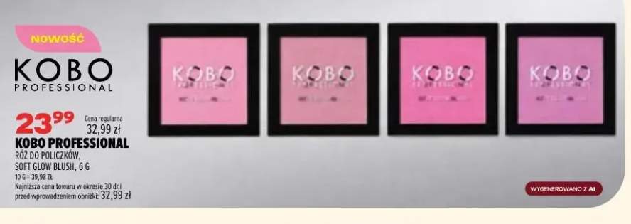 Róż do policzków Soft Glow Blush Kobo Professional
