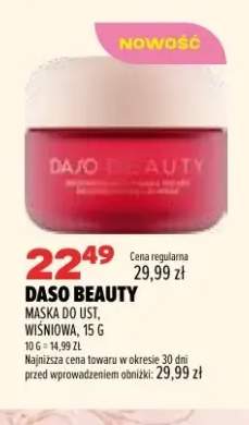 Maska do ust wiśniowa Daso Beauty