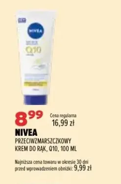 Przeciwzmarszczkowy krem do rąk Q10 Nivea