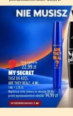 Tusz do rzęs Are They Real? My Secret