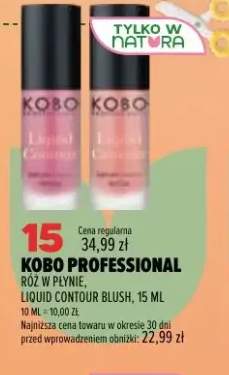 Róż w płynie Liquid Contour Blush Kobo Professional