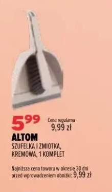 Szufelka i zmiotka kremowa Altom