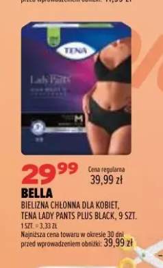 Bielizna chłonna dla kobiet Tena Lady Pants Plus Black Bella