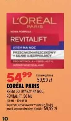 Krem do twarzy na noc Revitalift L'Oréal Paris