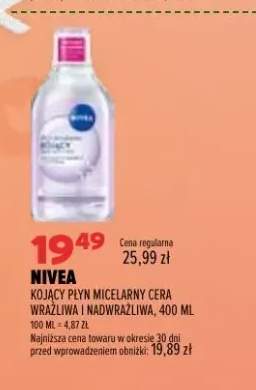 Kojący płyn micelarny cera wrażliwa i nadwrażliwa Nivea