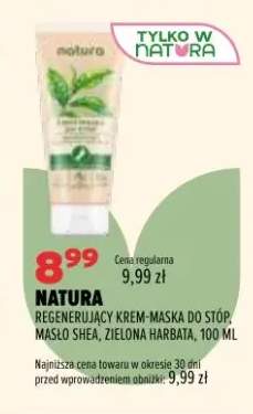 Regenerujący krem-maska do stóp masło shea zielona herbata Natura