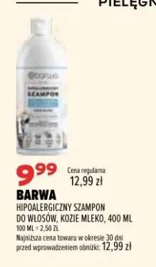 Hipoalergiczny szampon do włosów kozie mleko Barwa