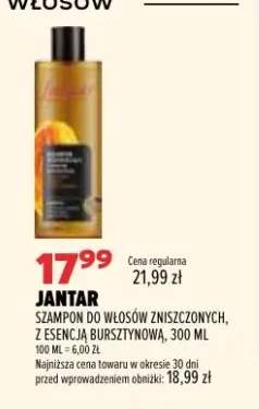 Szampon do włosów zniszczonych z esencją bursztynową Jantar
